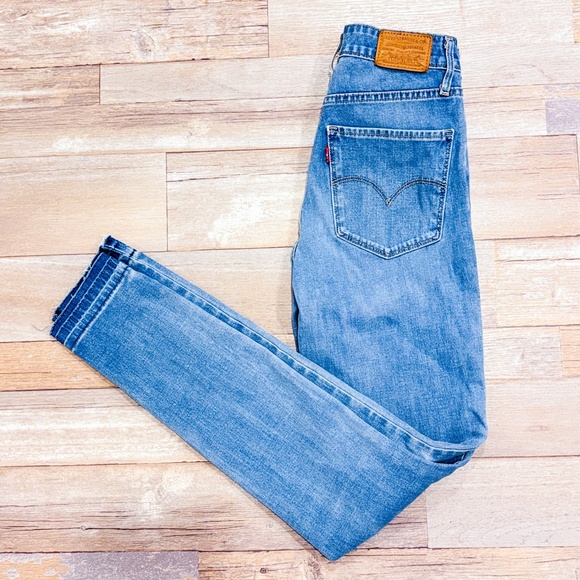 LEVI'S Light blue 711 high rise skinny jeans - Picture 1 of 11